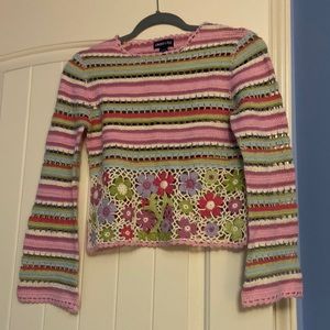 Limited Too Crochet Sweater